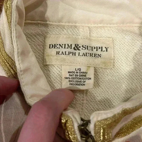 Denim & Supply Ralph Lauren Women French Terry
Military Jacket Size Large - Picture 6 of 11